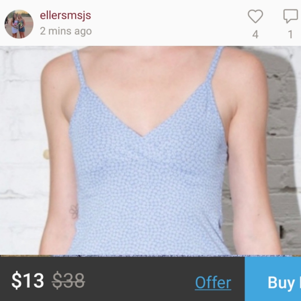 blue floral amara, $13